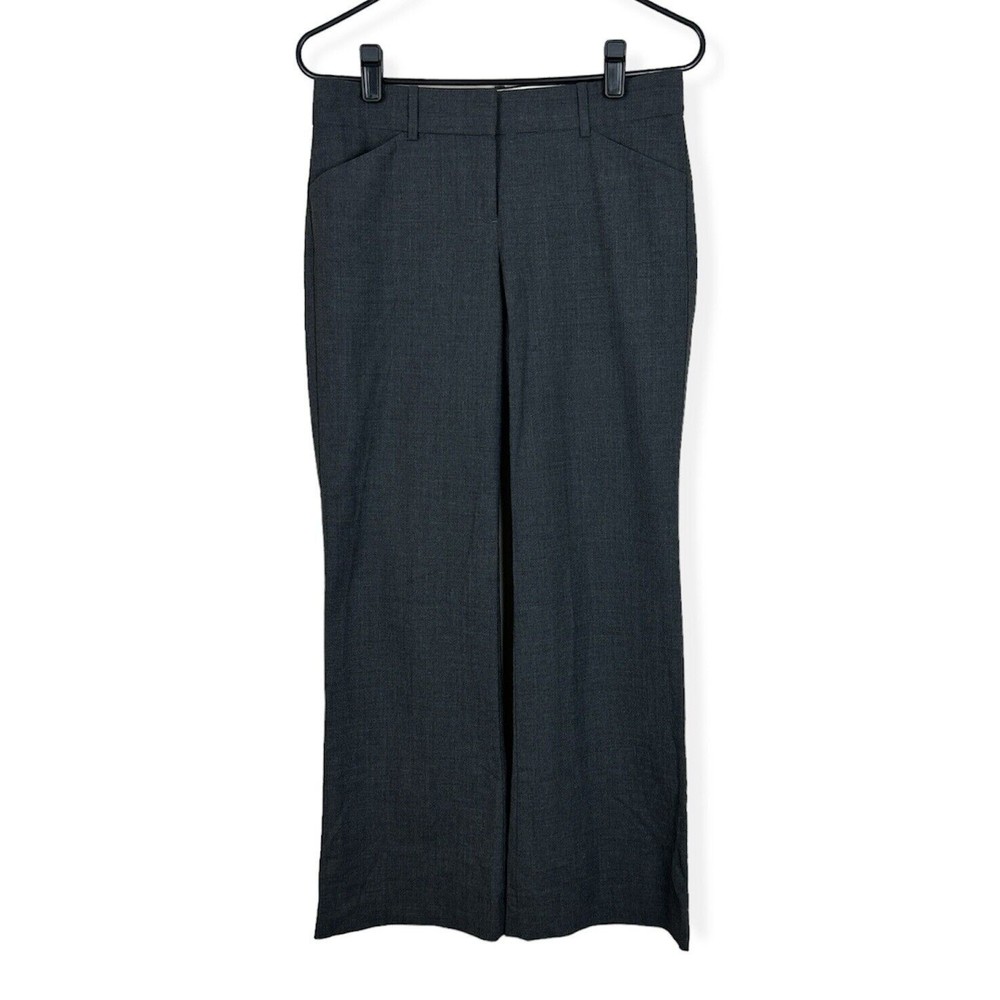 Theory Women's Tailor Max C Dress Pants Wool Blend Charcoal Size 2 80001297